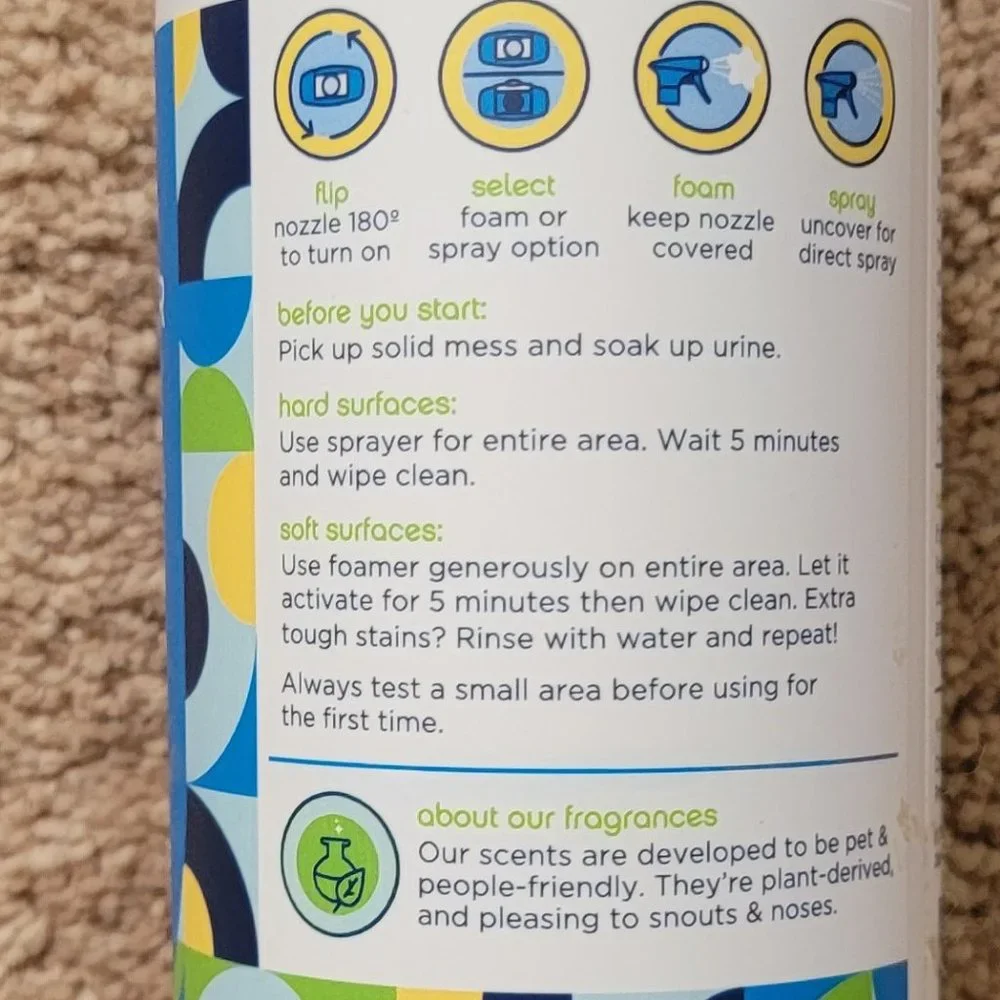 Pet Juniper Stain and Oder Remover 16 oz New!